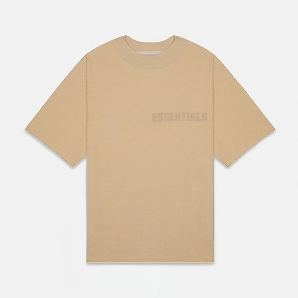 NWOT ESSENTIALS FEAR OF GOD Women’s T-Shirt, Sand/Size L 🤎